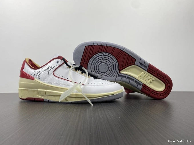 Off-White White Retro Jordan DJ4375-106 Red SP Low 2 0723